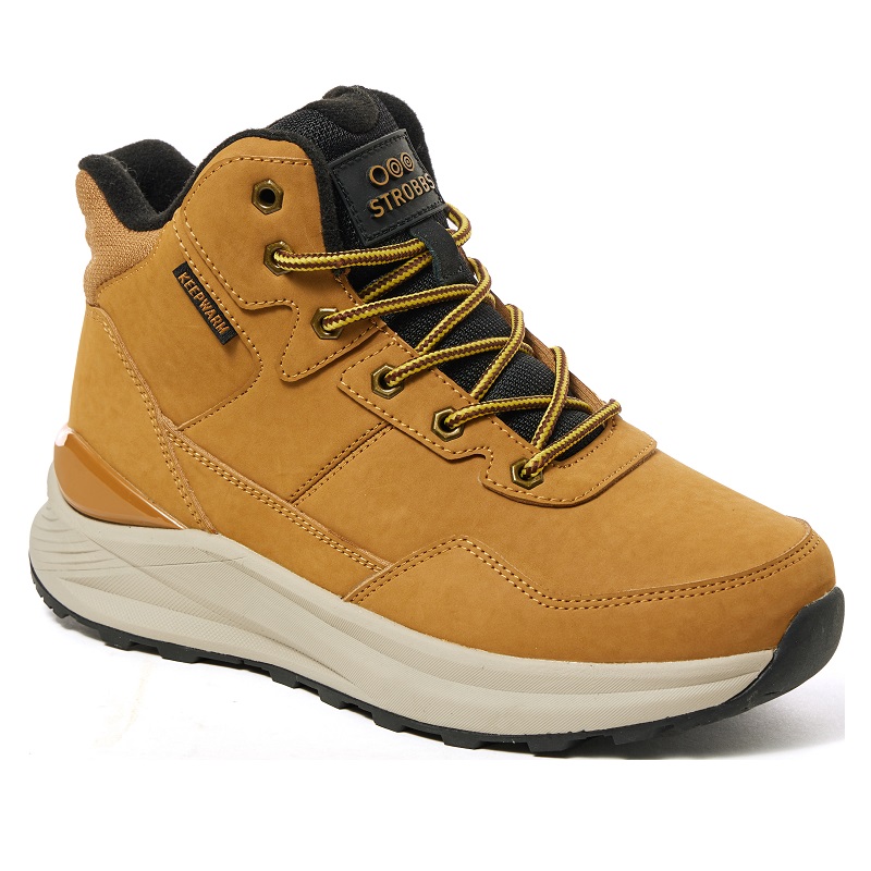 Кроссовки Strobbs с мехом женские F8462-17 коричневые