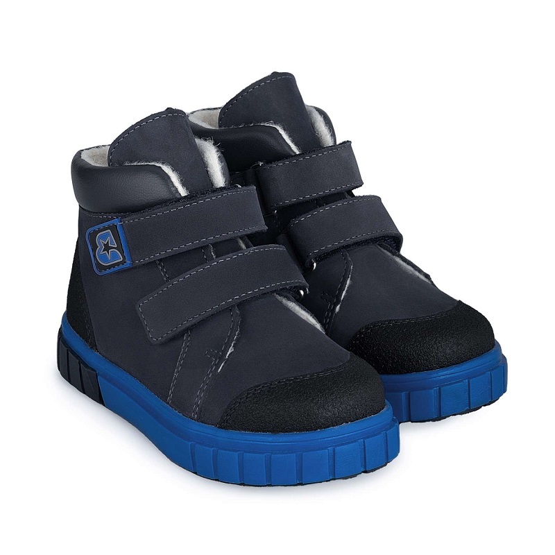 Ботинки Bottilini утепленные для мальчиков BL-270(24) темно-синие